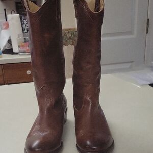 Frye Brown Heeled Boots